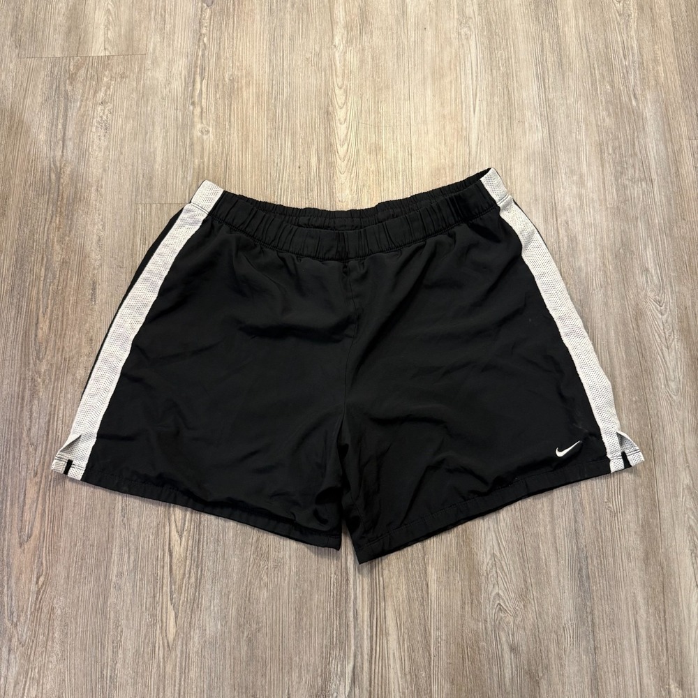 Nike Womens Large 12-14 Vintage Y2K Black Shorts